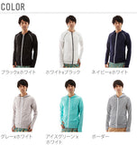 ラッシュガード パーカー 長袖 メンズ uv 通販 ショート丈 フード 男性 ジップアップ 水陸両用 ラッシュパーカー 紫外線対策 日焼け防止 UPF50+ 大きいサイズ upf 水着 hwjhw8084