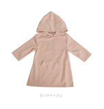 子供服 おしゃれ ワンピース 通販 女 90 100 110cm 女子 スウェット パーカー キッズ 裏起毛 冬 かわいい シンプル 無地 オールインワン 長袖 あったか  普段着 子ども服