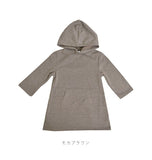 子供服 おしゃれ ワンピース 通販 女 90 100 110cm 女子 スウェット パーカー キッズ 裏起毛 冬 かわいい シンプル 無地 オールインワン 長袖 あったか  普段着 子ども服
