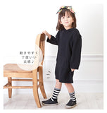 子供服 おしゃれ ワンピース 通販 女 90 100 110cm 女子 スウェット パーカー キッズ 裏起毛 冬 かわいい シンプル 無地 オールインワン 長袖 あったか  普段着 子ども服