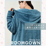 着る毛布 通販 ロングカーディガン 厚手 ワンマイルウェア 上着 レディース 冬 アウター カーディガン ロング マキシ丈 ふわふわ もこもこ あったか ルームウエア ルームウェア ナイトウェア ナイトウエア 部屋着 HAND WIN JAPAN ハンドウィンジャパン モコボア