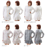 ラッシュガード パーカー 長袖 レディース uv 通販 ワンピース フード 指穴付き ジップアップ 水陸両用 フリル 紫外線対策 日焼け防止 uvカット ロング UPF50 水着 HW8120