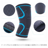 サポーター 膝 スポーツ 通販 3D立体編み膝サポーター2枚セット 膝サポーター スポーツ用 バレー ランニング 伸縮 通気 薄手 滑り止め付き ズレにくい レディース メンズ ひざ 関節 保護 ストレッチ素材 ジョギング ウォーキング ゴルフ スポーツ