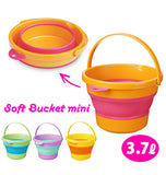 バケツ ISETO 伊勢藤 通販 折りたたみ ソフトバケツ ミニ 3.7l 3.7リットル 折り畳み 収納 やわらか コンパクト アウトドア レジャー ソフトバケツミニ 防災 災害 断水 給水 携帯 持ち運び フォールディング 掃除 洗濯 子供部屋 おかたづけ ソフトタブ