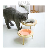 フードボウル 高さがある 通販 猫 犬 木製 陶器 高さ調整 フードボール フードスタンド 食器スタンド 食事台 食器台 ご飯台 エサ台 おしゃれ かわいい インテリア グッズ ペット用品