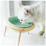 フードボウル 高さがある 通販 猫 犬 木製 陶器 高さ調整 フードボール フードスタンド 食器スタンド 食事台 食器台 ご飯台 エサ台 おしゃれ かわいい インテリア グッズ ペット用品