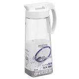 ピッチャー 2.1L Lustroware ラストロウェア 通販 タテヨコイージーケアピッチャー 2100ml シンプル 食卓用 耐熱 熱湯OK 縦横イージーケアピッチャー 広口 洗いやすい 開閉簡単 片手操作 簡単 麦茶ポット 冷蔵庫 ドアポケット 野菜室 水差し 水筒 麦茶 お茶