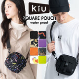 kiu バッグ 通販 ショルダーバッグ レディース メンズ 小さめ 斜めがけ 軽量 軽い 撥水 はっ水 おしゃれ シンプル アウトドア 旅行 600D スクエアポーチ ブランド キウ