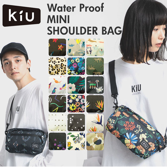 ショルダーバッグ レディース 斜めがけ 通販 メンズ かっこいい ブランド KIU 小さめ 撥水 防水 メッセージバッグ 軽量 斜め掛け おしゃれ サブバッグ 旅行 アウトドア フェス はっ水 キウ コンパクト ウォータープルーフ バック 雨の日 おでかけ