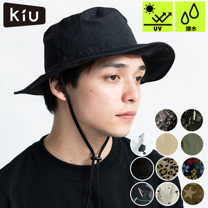 レインハット 通販 レディース メンズ kiu キウ アウトドア トレッキングハット サファリハット 晴雨兼用 帽子 防水 透湿 おしゃれ シンプル アウトドア キャンプ フェス ブランド