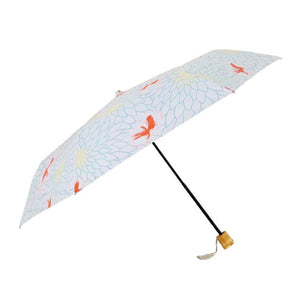 折りたたみ傘 レディース かわいい 通販 晴雨兼用 おしゃれ 50cm 6本骨 円形手元 UVカット率99%以上 遮光率99%以上 遮熱 UPF50＋ 河馬印本舗 晴雨兼用日傘 和柄 タッセル手元 撥水 はっ水 ギフト プレゼント 母の日 誕生日