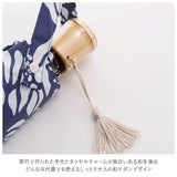 折りたたみ傘 レディース かわいい 通販 晴雨兼用 おしゃれ 50cm 6本骨 円形手元 UVカット率99%以上 遮光率99%以上 遮熱 UPF50＋ 河馬印本舗 晴雨兼用日傘 和柄 タッセル手元 撥水 はっ水 ギフト プレゼント 母の日 誕生日