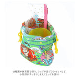 巾着袋 キャラクター 通販 コップ袋 男の子 女の子 ディズニー Disney プリンセス アナ雪 トイストーリー キティ マイメロ マリオ スプラトゥーン ミニオンズ すみっコぐらし 入園 入学 小物入れ キッズ マチ付き巾着 2枚 SKATER スケーター KB64WN