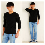 クリフメイヤー tシャツ 通販 メンズ ヘビーリップル 7分袖Tシャツ 9分丈 シャツ ラグランスリーブ おしゃれ ブランド ワンポイント オフホワイト グレー ブラック レッド ネイビー 無地 Sサイズ Mサイズ Lサイズ XLサイズ 大きいサイズ カジュアル シンプル トップス