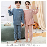 パジャマ キッズ セットアップ 裏起毛 通販 ジュニア 上下セット ルームウェア 部屋着 女の子 男の子 厚手 暖かい 長袖 子供パジャマ モコモコ もこもこ かわいい 秋 冬 寝巻き