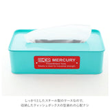 マーキュリー 雑貨 通販 ティッシュケース おしゃれ ティッシュカバー ティッシュボックス ティッシュ ケース ボックス シンプル MERCURY 男前 ブリキ ティッシュペーパー? 箱 ふた付き リビング ダイニング キッチン 洗面所 ボックスティッシュケース インテリア雑貨 収納
