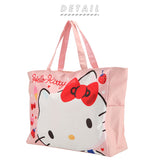 キャラクター トートバッグ 通販 キティ ハンギョドン ポムポムプリン シナモロール クロミ キャラクターグッズ 大容量 ファスナー付き 布 レッスンバッグ サンリオ 女の子 おしゃれ かわいい 手提げバッグ 子供 ママバッグ