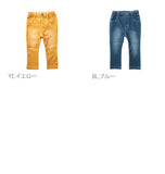 レギンス キッズ アンパサンド ampersand スパッツ パンツ ズボン 男の子 女の子 通販 子ども ベビー ジュニア やわらかパンツ 春夏 10分丈 デニム ニットレギンス スキニー ストレッチパンツ ボトムス 80 90 100 110 120 130 140 デニレギ 長ズボン 4002809 L920017