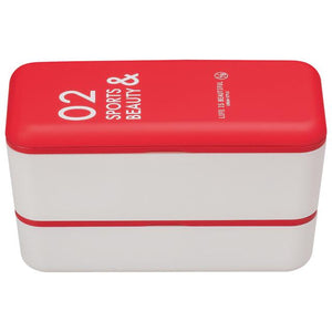 ランチボックス 730ml LIFE IS BEAUTIFUL ライフイズビューティフル 通販 長角ネストランチ 弁当箱 2段 お弁当 二段 メンズ レディース 電子レンジ対応 食洗機OK おしゃれ かわいい 高校生 中学生 大容量 男子 女子 日本製 入れ子式 コンパクト 長方形