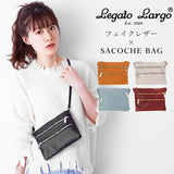 レガートラルゴ ショルダーバッグ 斜め掛け 通販 小さめ 軽量 軽い ミニ サコッシュ おしゃれ ブランド Legato Largo フェイクレザー 合皮 ミニショルダーバッグ ななめ掛け 斜めがけ 無地 シンプル 大人 かわいい 上品 きれいめ おでかけ 旅行 サブバッグ カジュアル