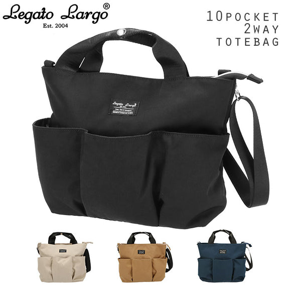レガートラルゴ ショルダーバッグ 通販 レディース 斜めがけ 軽量 軽い ブランド Legato Largo 2way カジュアル 通勤 通学 ママバッグ マザーズバッグ 肩掛け ショルダー 旅行 おでかけ 大人 かわいい 上品 きれいめ 撥水 はっ水 10ポケット 大容量 収納力