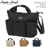 レガートラルゴ ショルダーバッグ 通販 レディース 斜めがけ 軽量 軽い ブランド Legato Largo 2way カジュアル 通勤 通学 ママバッグ マザーズバッグ 肩掛け ショルダー 旅行 おでかけ 大人 かわいい 上品 きれいめ 撥水 はっ水 10ポケット 大容量 収納力