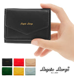 ミニ財布 Legato Largo レガートラルゴ 通販 レディース メンズ 手乗り財布 三つ折り財布 財布 ミニ シンプル おしゃれ 無地 ロゴ かわいい コンパクト 3つ折り お財布 ウォレット ミニサイフ フェイクレザー 合皮 小銭入れ コインケース シュリンクフェイクレザー