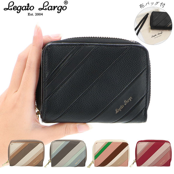レガートラルゴ 財布 通販 レディース 二つ折り ブランド Legato Largo 小さめ 使いやすい コインケース 小銭入れ 小銭入れあり ラウンドジップ 大容量 大人 かわいい おしゃれ シンプル お財布 女性 20代 30代 40代 ギフトバッグ付き プレゼント ギフト クリスマス 母の日