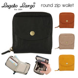 ミニ財布 レディース ブランド 通販 Legato Largo レガートラルゴ 財布 二つ折り おしゃれ 二つ折り財布 かわいい 小銭入れあり 極小財布 シンプル 大人 ラウンドジップ 2つ折り財布 box型小銭入れ ボックス型小銭入れ ベーシック ラウンドジップ2折り財布