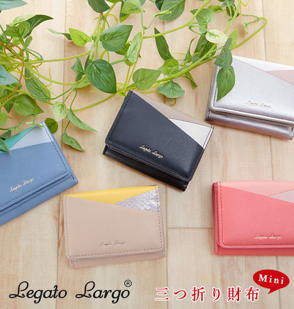 財布 レディース ブランド 通販 レガートラルゴ ミニ財布 小さめ おしゃれ かわいい 小さい財布 折りたたみ ホワイトデー お返し 小銭入れ 三つ折り財布 プチギフト ギフト プレゼント カラフル3配色 三ツ折リミニ財布 大人っぽい Legato Largo レガードラルゴ