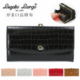 レガートラルゴ 財布 通販 長財布 レディース がま口 使いやすい 大容量 Legato Largo 小銭入れあり おしゃれ シンプル 大人 かわいい 上品 きれいめ カード入れ 収納 お財布 女性 20代 30代 40代 50代 クラシカル プレゼント ギフト クリスマス 記念日 母の日 クロコ型押し