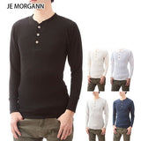 サーマル ヘンリーネック ジェイイーモーガン JEMORGAN 長袖 ロンT ジェーモーガン ヘンリー 定番 パックT ワッフル ワッフル素材 パックTシャツ ロングスリーブTシャツ ロンT ロングスリーブ JE MORGAN 無地 アメカジ メンズ トップス J5130-526 jemorgan-02