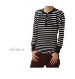 ヘンリーネックＴシャツ JE MORGAN JEMORGAN サーマル Tee ジェイイーモーガン ヘンリー 定番 パックT ワッフル ワッフル素材 パックTシャツ ロングスリーブTシャツ ロンT ロングスリーブ ジェーイーモーガン ボーダー 長袖 メンズ トップス jemorgan-04 J5166