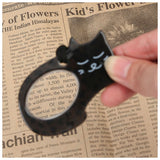 通販 ペンダントルーペ おしゃれ 携帯 ネックレス レディース 拡大 鏡 かわいい 猫 CAT ねこ ネコ Glasses 母の日 敬老の日 ギフト プレゼント 拡大鏡 めがね メガネ 眼鏡