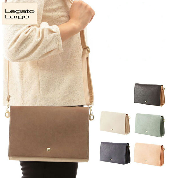 ショルダーバッグ レガートラルゴ Legart Largo ショルダー 斜めがけ 2way クラッチバッグ 通販 クラッチ レディース 斜めがけバッグ 軽い ポシェット シンプル 小さめ 軽量 フェイクレザー 合皮 女の子 おしゃれ かわいい レディースバッグ 05-lr-k0791a