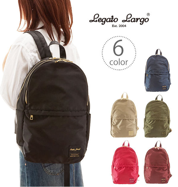 リュック Legato Largo レガートラルゴ 通販 リュックサック レディース メンズ 大人 おしゃれ 通勤 通学 かわいい 軽量 軽い A4 大容量 撥水加工 はっ水 多機能 10ポケット マザーズバッグ ママリュック マザーズ ママ 無地 シンプル 縦割り2層型 仕分け