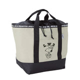 エコバッグ レジカゴ おしゃれ 通販 自立 レジカゴ型 レジカゴ バッグ 大容量 大きめ 大きい スヌーピー かわいい シンプル エコバック お買い物バッグ ショッピングバッグ PEANUTS L.W.D LL TOTE BAG M13623 M13624