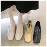 パンプス フラット スクエアトゥ 通販 フラットシューズ ヒール ぺたんこ ペタンコ ローヒール バレエシューズ シンプル くつ 靴 歩きやすい 痛くない ぺたんこ靴 レディース 滑らない やわらかい 柔らかい 疲れない つかれない おしゃれ ナチュラル