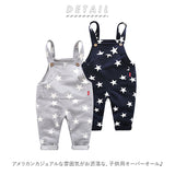 オーバーオール キッズ 通販 男の子 女の子 子ども用 子供 こども サロペット ベビー 赤ちゃん おしゃれ かわいい シンプル 星 スター 綿混 90 100 110 120 130 オールイオンワン
