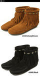 サイズ・カラー交換30日OK! 通販 ミネトンカモカシン ブーツ 定番 Boots Moccasin Minetonka サイドジップ ダブルフリンジ モカシン ミネトンカ Minnetonka