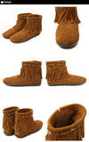サイズ・カラー交換30日OK! 通販 ミネトンカモカシン ブーツ 定番 Boots Moccasin Minetonka サイドジップ ダブルフリンジ モカシン ミネトンカ Minnetonka