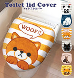 トイレフタカバー 洗浄暖房用 通販 おしゃれ かわいい トイレふたカバー トイレタリー ねこ 猫 キジトラ パンダ シロクマ 豆しば マメシバ レッサーパンダ いぬ 犬 イヌ キャラクター どうぶつ アニマル トイレファブリック ねこのしっぽの物語 豆しばワンコ物語 Panda's