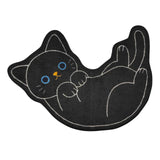 トイレマット かわいい 通販 トイレ マット 単品 キャラクター おしゃれ 豆しば マメシバ ねこ クロ 猫 ミケ ネコ キジトラ いぬ 犬 イヌ 豆柴 どうぶつ アニマル トイレファブリック トイレタリー 豆しばワンコ物語 ねこのしっぽの物語 Panda's Happy