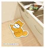 トイレマット かわいい 通販 トイレ マット 単品 キャラクター おしゃれ 豆しば マメシバ ねこ クロ 猫 ミケ ネコ キジトラ いぬ 犬 イヌ 豆柴 どうぶつ アニマル トイレファブリック トイレタリー 豆しばワンコ物語 ねこのしっぽの物語 Panda's Happy
