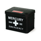 マーキュリー 雑貨 通販 救急箱 おしゃれ 大容量 かわいい MERCURY エマージェンシーボックス スチール 薬 衛生用品 小物 整理 収納 収納ケース 収納ボックス 薬箱 薬入れ メイクボックス 男前 アメリカン雑貨