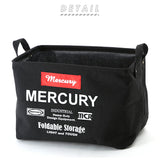 マーキュリー 雑貨 通販 収納ボックス 布 キャンバス おしゃれ キャンバスバケツ 四角 角型 MERCURY レクタングルボックス M リビング 収納 子供部屋 おもちゃ箱 ランドリーバスケット ランドリーバッグ 収納ケース ボックス 収納家具