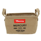 マーキュリー 雑貨 通販 収納ボックス 布 キャンバス おしゃれ キャンバスバケツ 四角 角型 MERCURY レクタングルボックス S リビング 収納 子供部屋 おもちゃ箱 ランドリーバスケット ランドリーバッグ 収納ケース ボックス 収納家具