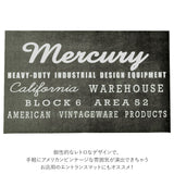 マーキュリー ガレージマット mercury 通販 雑貨 アメリカン テイスト 60 90cm 玄関マット ドアマット おしゃれ マット 屋内 エントランスマット デザインマット カジュアル かっこいい ブランド グッズ インテリア