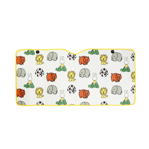 サンシェード キャラクター 通販 ミッフィー miffy × Nicott 車 フロント おしゃれ かわいい 折りたたみ スリム 軽自動車 コンパクトカー パタパタサンシェード LIC-MF0001 LIC-MF0002 サンシェイド フロントガラス用 日よけ用品 日除け用品 アクセサリー