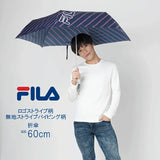 折りたたみ傘 耐風 メンズ 通販 ブランド FILA フィラ 10002815 折りたたみ 耐風傘 折り畳み傘 ロゴ ストライプ 丈夫 折れにくい 60cm 6本骨 通勤 通学 折傘 傘 雨傘 紳士 男性用 ファッション小物